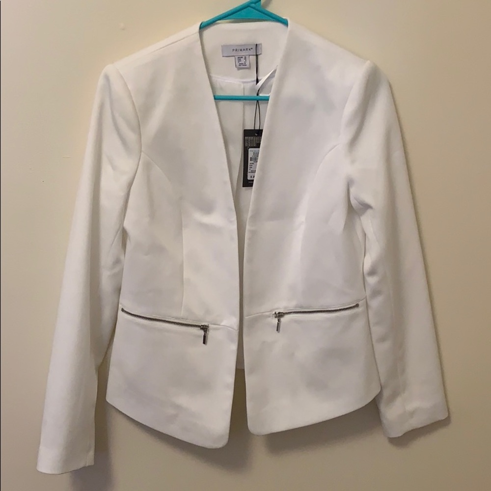 Plain white suit